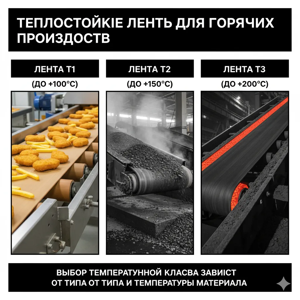 Теплостойкие ленты для горячих производств: пределы температур.