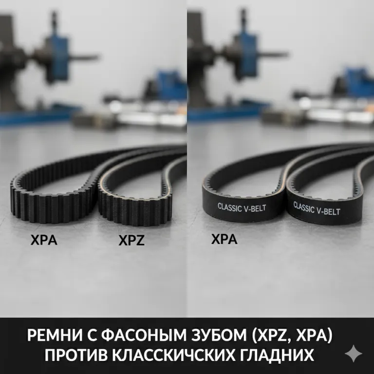 Ремни с фасонным зубом (XPZ, XPA) против классических гладких.